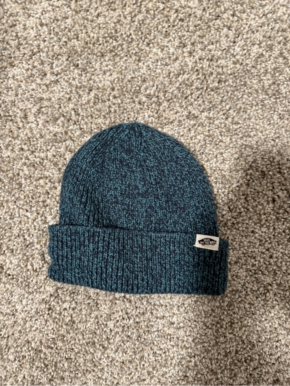 Vans Teal Marled Knit Cuffed Beanie